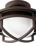 Restoration LED Ceiling Fan Light Kit From Windmill Collection Bronze Dark Finish For Damp Areas, Energy Efficient LED Fixture