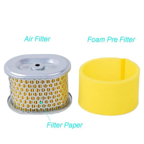 Two Pack Replacement Air Filter For Honda GX160 GX200 GX140 Engines With Pre Filter OEM Grade Air Cleaner Element shown