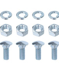 Chrome Bumper Bolts Kit 7/16 Carriage Bolts With Capped Round Heads Ford 7/16-14x1-1/4 Front And Rear Bumper Bolts Hex Nuts