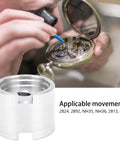 Pro Grade Watch Repair Movement Holder for Secure Fixation and Rust Proof Base displayed in a watch repair setting