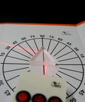 Top Shelf Optics Lens And Prism Set For School Physics Labs Featuring Concave Convex Lenses Plane Mirror Pinhole Rig And Light Pen For Dope Student STEM Experiments with triangular prism on protractor and laser.