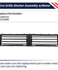 Active Radiator Grille Shutter Assembly With Direct Drive Motor For Chevy Malibu 2016 2025 Bolt Ev And Buick Lacrosse 2017 2019 front view