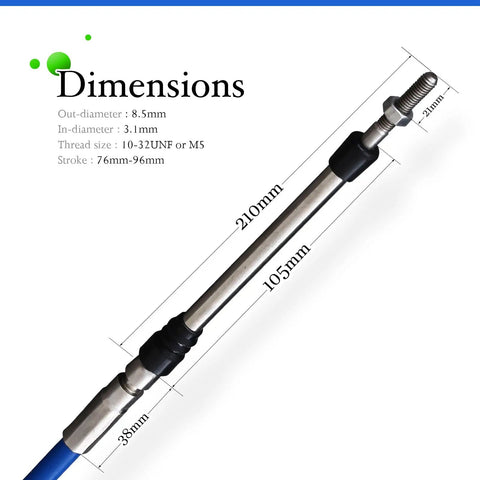 33C Boat Control Cable Throttle And Shift Remote For Yamaha Outboard Motors Marine Steering System 14 Ft Two Pack Blue Pro Grade Heavy Duty Cable For Smooth Shifts And Precise Steering On High Speed Watercraft