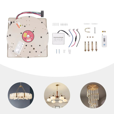 Heavy Duty Electric Chandelier Hoist With 220 Lb Load Capacity And 26 Ft Lift Stroke For Ceiling Fixtures, includes control switch and remote.