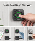 Smart Lock With Door Sensor And 7 In 1 Keyless Entry, Fingerprint ID, Auto Unlock, Smartphone Control, Built In WiFi Deadbolt