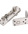 Heavy Duty 180 Degree Rotating Stainless Steel Door Hinge For Hidden Bookcase Doors Smooth Silent Pivot Swivel Hardware.