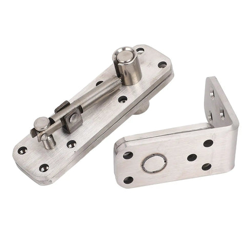 Heavy Duty 180 Degree Rotating Stainless Steel Door Hinge For Hidden Bookcase Doors Smooth Silent Pivot Swivel Hardware.
