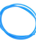 Heavy Duty TPU Pneumatic Air Hose Transparent Flexible Kink Free Design Built Tough For Demanding Shop Environments in blue color.