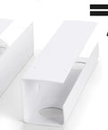 Two Pack Large Capacity Under Desk Cable Management Tray 31.5in Total Length 2x15.7in PVC Standing Desk Cord Organizer for office