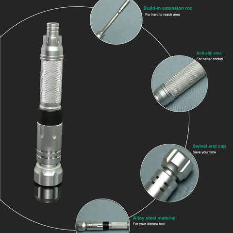 Compact Precision Screwdriver Set For Electronics 22 In 1 Mini Kit with extendable handle and anti-slip grip features