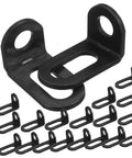 Heavy Duty L Brackets For Corner Shelf Support Cabinet Cold Rolled Steel L Shape Corner Brace Built Tough For Heavy Weight Wood Furniture Assembly No Frills Hardware set of two black corner brackets and mounting screws