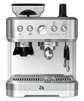 Stainless Steel Espresso Machine Running A 15 Bar Pump And Pid Temp Control Packs A Burr Grinder With Custom Grind Levels Next To A Huge Water Tub Plus Solid Accessories To Knock Out Barista Shots On The Regular