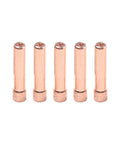 Stubby gas lens collets for welding, compatible with WP17 18 26 torches, precision welding parts.