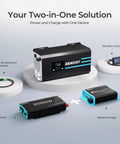 2000W Pure Sine Wave Inverter Charger For Off Grid Power System With 12V DC To 120V AC Output, 6000W Surge, LCD Display