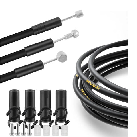 All In One Bicycle Brake Cable And Shift Cable Replacement Set For Mountain And Road Bikes with accessories and coiled housing