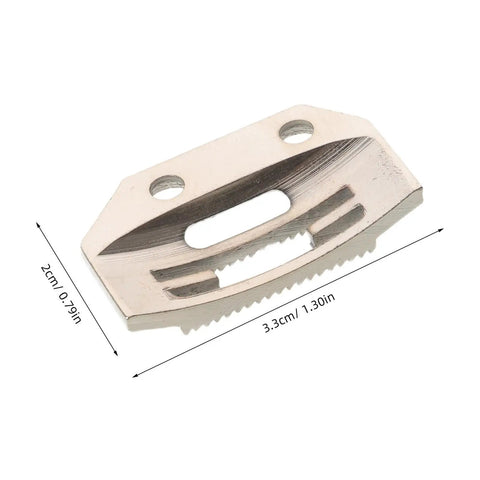 Universal Alloy Needle Plate Model 1-2 For Sewing Machines, Heavy Duty Workhorse Textile And Garment Spare Part With High Traction Feeding And Noise Reduction, Built For Mass Production And Rain Gear Manufacturing. alloy needle plate 3.3cm x 2cm