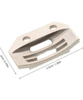 Eight Pcs Short Feed Dog Teeth And Needle Plate Workhorse Replacement For Model 1-2 Sewing Machine Parts, Alloy Metal With Quiet Operation, Ideal Umbrella Fabric And Garment Factory Spare, 3.3x2x0.5cm