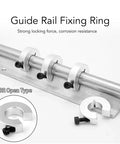 Ultimate 7 Pack Fixed Shaft Collars Locking Rings Linear Rail Drive Shafts Strong Build Handles Axial Radial Stress Durable Zinc Finish Keeps Things Rust Free Smooth Operation Easy Install Fix Machines Faster Real Deal No Brainer For All. open-type shaft collar on linear rail
