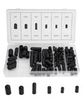 Rubber Vacuum Hose Cap Kit For Carbs And Vacuum Lines 80 Piece Assortment Neatly Organized in Clear Box