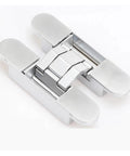 Invisible Door Hinge Set For Hidden Folding Doors With 180 Degree Opening, steel hinge, three-dimensional adjustable design