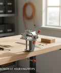 Compact Aluminum Bench Vise For Tiny Workpieces, Portable Desktop Clamp For Drilling And Filing, Easy Tightening, Secure Hold For Precise Assembly And Hands Free Operation on workbench