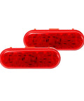 Six Inch Oval LED Brake Light And Marker For Trucks And Trailers 26 LEDs IP65 Waterproof DOT Approved Fits Volvo VNL VNR And Mack Anthem