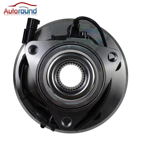 Top view of Beefed-Up Front Wheel Bearing Hub Assembly 515126 For Dodge Ram 1500 2009 2010 2011 With ABS 5 Lug Front Axle
