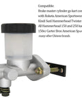 Go Kart Hydraulic Brake Master Cylinder Assembly For 90cc Through 250cc Go Karts And ATVs Heavy Duty Upgrade
