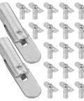 Heavy Duty Scaffold Guardrail Lock Pins 20 Pack Zinc Plated Steel Fixing Pegs visible with two larger pins and smaller pegs.