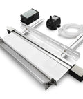 Reliable 110V Acrylic Bending Machine With Dual Water Cooling Strip Heater For Pvc Plastic Sheets layout showing heater, pump, and tubing.