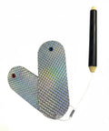 Reflective silver throw flashers for spearfishing pelagic targets like wahoo and kingfish plus reef fish tuna and mackerel.