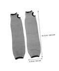 Tough As Nails Cut Resistant Arm Sleeves With Thumb Hole Grip Breathable Mesh Work Guards For Mechanics And Gardeners Solid Hustle Protection Daily Grind Armor, showing dimensions 14.15 in x 3.14 in.