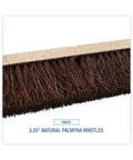 Top Shelf Floor Brush Head Replacement Featuring A Solid Hardwood Base And 18 Inch Wide Natural Palmyra Fiber Bristles For Straight Shooting Performance That Gets The Job Done Without Extra Fluff handles sold separately, showing 3.25" palmyra bristles