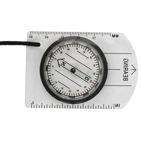 4 Pack Map Scale Acrylic Outdoor Navigation Tools For Hiking And Camping Survival with compass and hanging rope attachment.