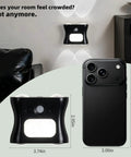 Motion Sensor Light Indoor with Remote, Rechargeable Wireless LED Sconce beside a smartphone, showing dimensions and design.