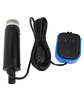 Plug And Play Heavy Duty Sump Pump With 500 GPH Output And 16 Ft Max Lift Compact 18V Battery Operated Utility Pump, black and blue design.