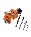 No Fuss Quick Setup Pro Grade Woodworking Drill Jig Set With Heavy Duty Adjustable Locator for accurate hole guiding tools.