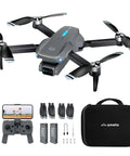 Dope 4K UHD Drone With Camera For Adults And Kids 12MP CMOS Sensor 90 Degrees Adjustable Lens with accessories and carry case