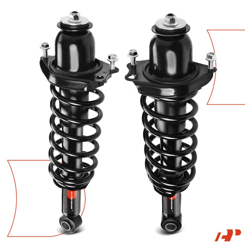 Rear Complete Strut Assembly With Coil Springs For Toyota Corolla 2009 To 2013 Bolt On Replacement Suspension Shock Absorbers