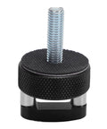 Premium Grade No Sweat Quick Swap Thumb Screws For Bronco Hardtop M8 1 25 with black textured knob and screw.