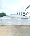 Heavy Duty Steel Barn Garage With Roll Top Metal Doors For Trucks Tractors Rvs Atvs And Workhorses Storage Shelter in backyard