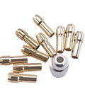 Beefy 11 Piece Brass Collet Chuck Set for Rotary Tools, Tight Grip and Precise Alignment with multiple diameter sizes