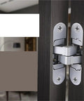 Two Pack Invisible Door Hinges For Wooden Doors, Concealed 180 Degree Swing Hinges For Inside And Outside Opening