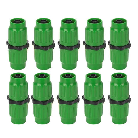 Ultimate Expandable Garden Hose Repair Kit With Multi-Function Fittings For Quick Connect 5/8 And 3/4 Inch Hoses Up To 100 Ft Durable Plastic Leak Fix Solution That Slaps Any Yard Or Farm Needs, green plastic hose connectors