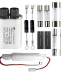Home Microwave Oven Repair Kit With High Voltage Capacitor 2100V 1.0uF Diode CL01 12 Slow Blow Fuse components