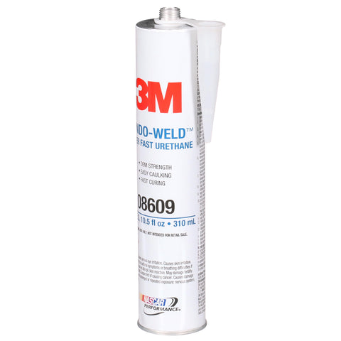 Window Weld Urethane Windshield Adhesive, High-Strength Fast-Cure One-Part Auto Glass Sealant, 10.5 Fl Oz Cartridge, Black