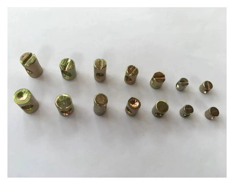 Beefy Heavy Duty Barrel Nut Dowel Bolt Kit For Furniture Assembly M4 M5 M6 M8 Cross Slotted Fasteners Zinc Plated Set
