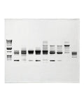 DNA Gel Black And White Throw Blanket Plush Fleece 60 By 50 Inches Super Soft Cozy Warm 100 Percent Polyester Ultra Plush
