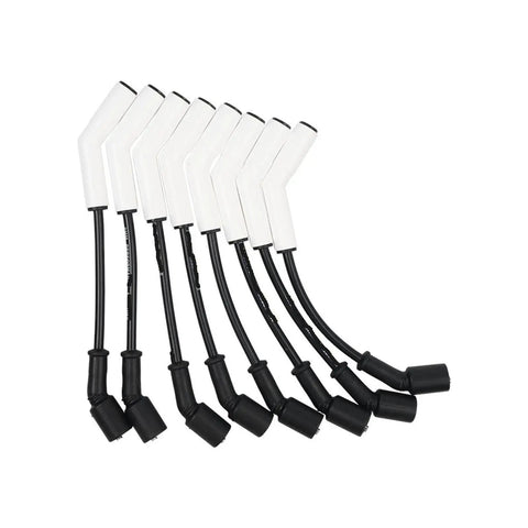 Dazzle Your daily ride with this 8Pcs 9070C Extreme Wire Kit Silicone Sleeve For GM LS LT Engine Upgrades Boost Power And Performance With Premium Hookup That Slaps While Resisting Heat Like A Boss. 8-piece white silicone spark plug wire set for GM LS LT engines