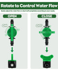 Quarter Inch Drip Irrigation Valves Set Of 30 Barbed Shut Off Switches For Four To Seven Millimeter Tubing Open Close Control
